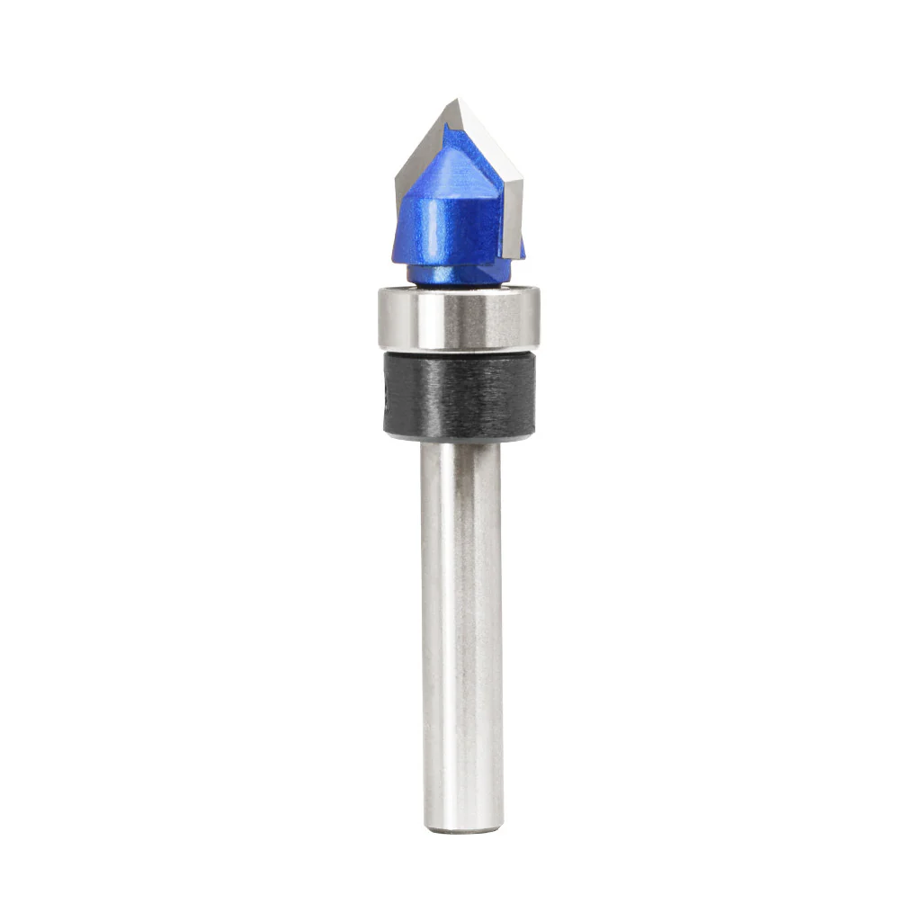 1/2" 90� V GROOVE ROUTER BIT WITH BEARIN - Image 3