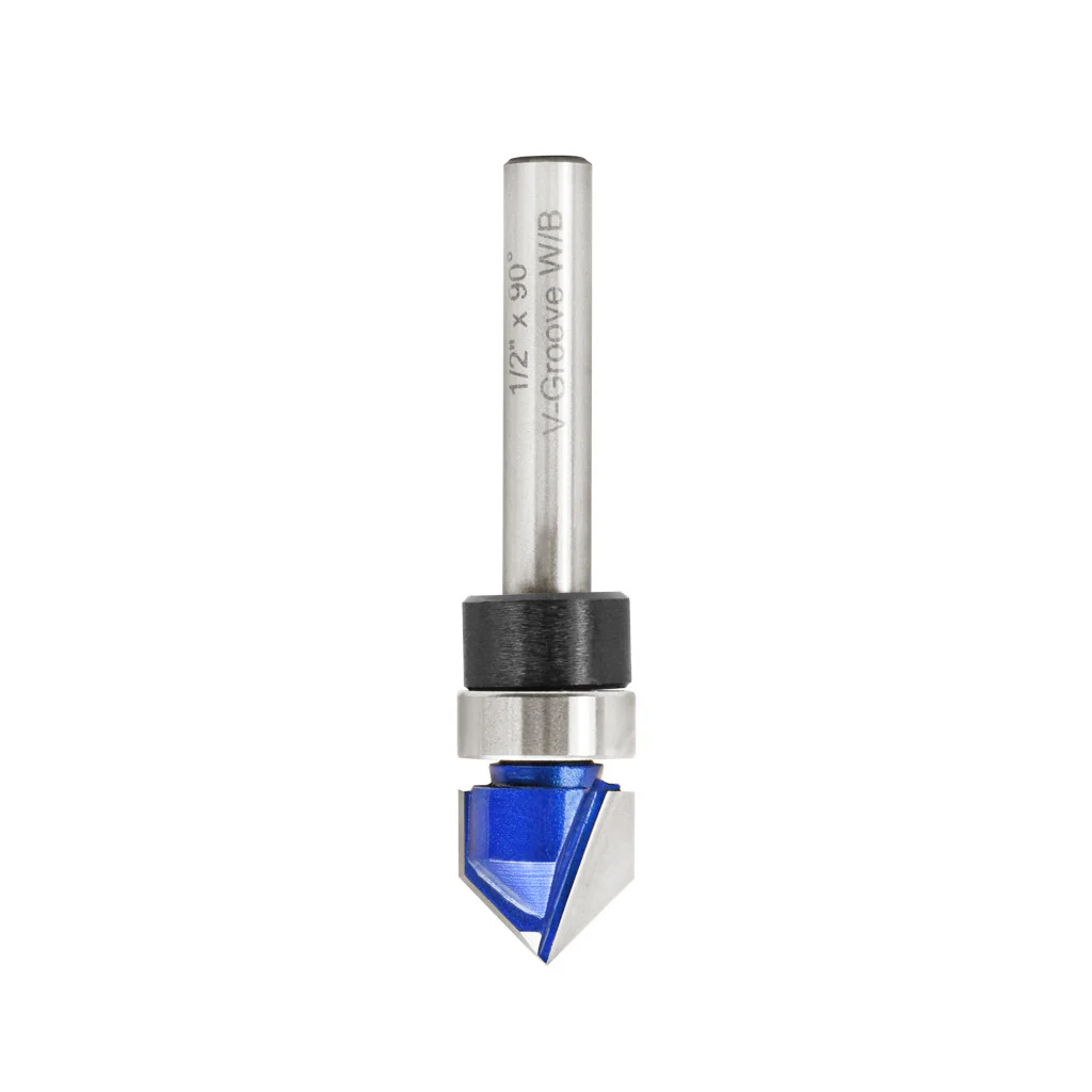 1/2" 90� V GROOVE ROUTER BIT WITH BEARIN - Image 4