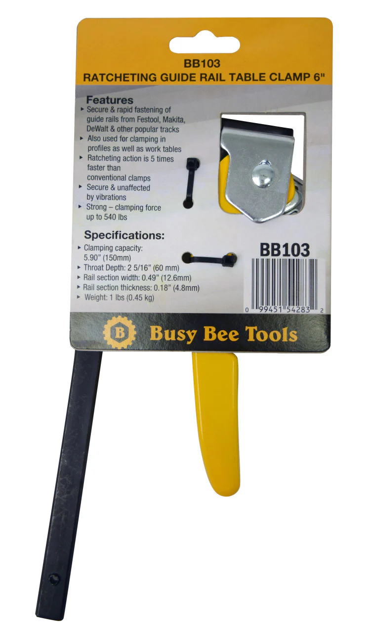 6" RATCHETING GUIDE RAIL TRACK CLAMP - Image 4