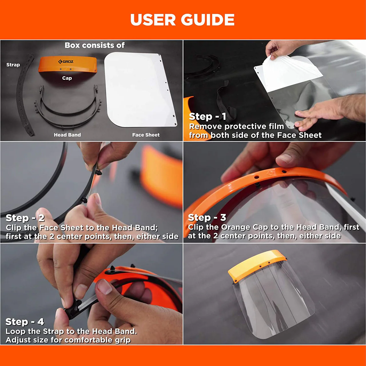 SAFETY FACE SHIELD NIH APPROVED - Image 4