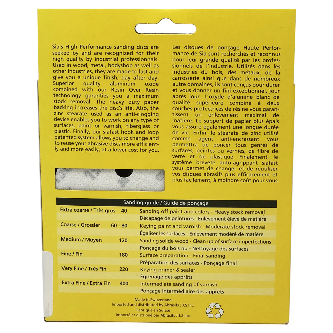 SIA 5" X 8 HOLE HOOK AND LOOP DISCS ASSO 58388 - Image 2