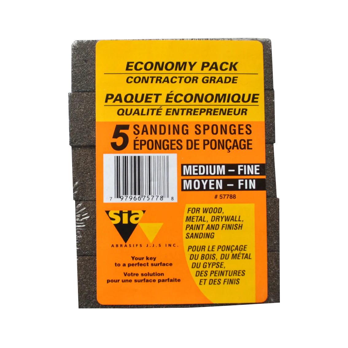 SIA SANDING SPONGES MEDIUM FINE GRIT 5PK