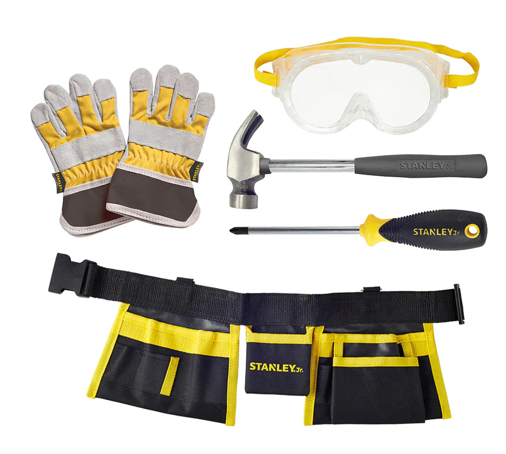STANLEY DELUXE KIDS TOOL SET 5PC B4382