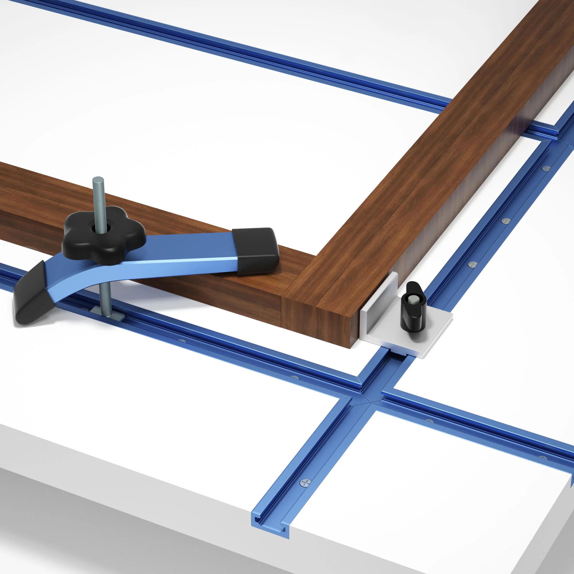 UNIVERSAL T-TRACK INTERSECTION KIT 4PCS - Image 2