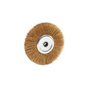 WIRE BRUSHES CRIMPED 200MM W/BUSHINGS