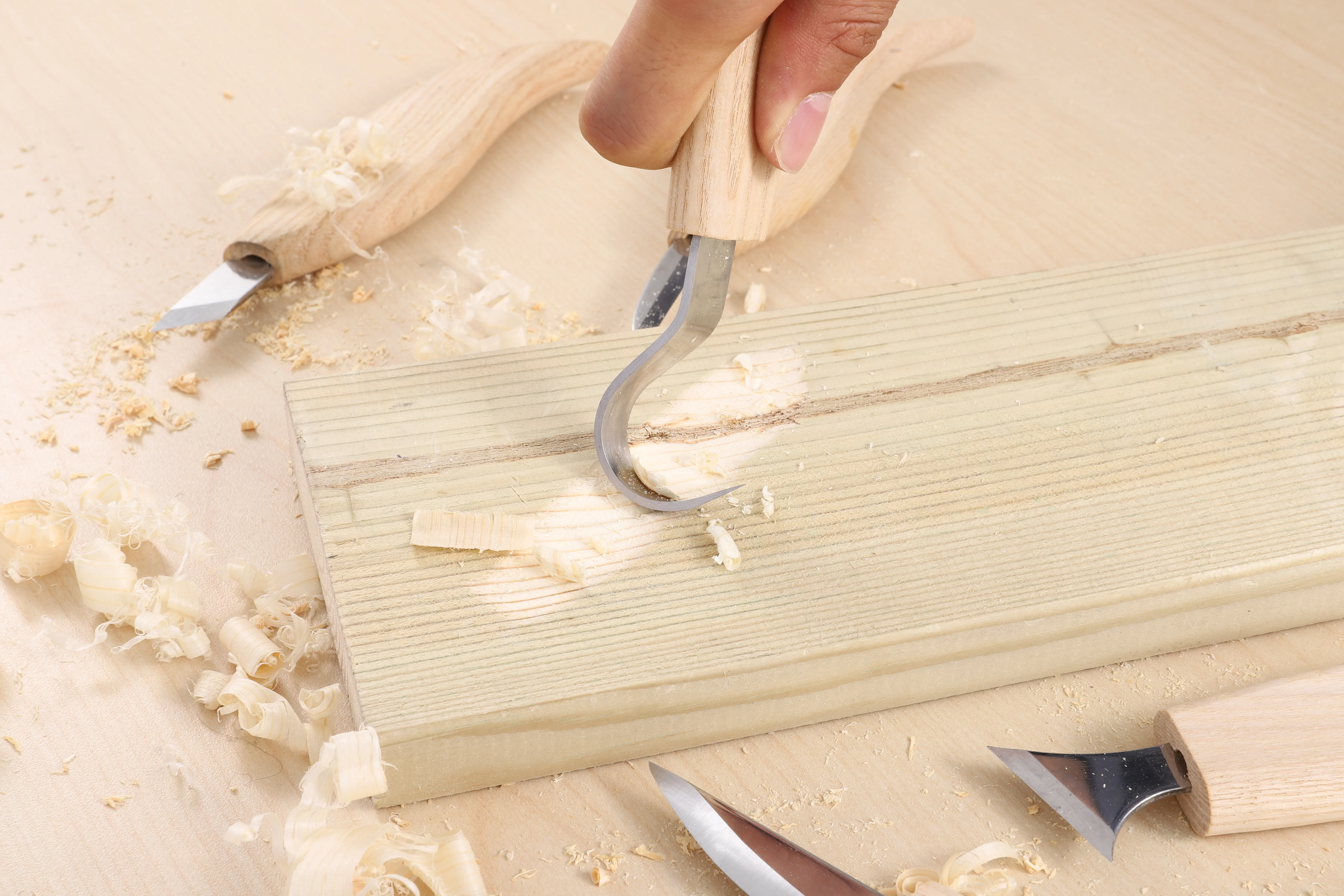 WOOD CARVING KNIVES 5PC - Image 3